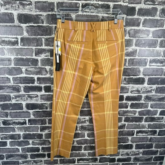 NWT Anthropologie Maeve Slim Kick-Flare plaid Pants - size 2 - Picture 13 of 16